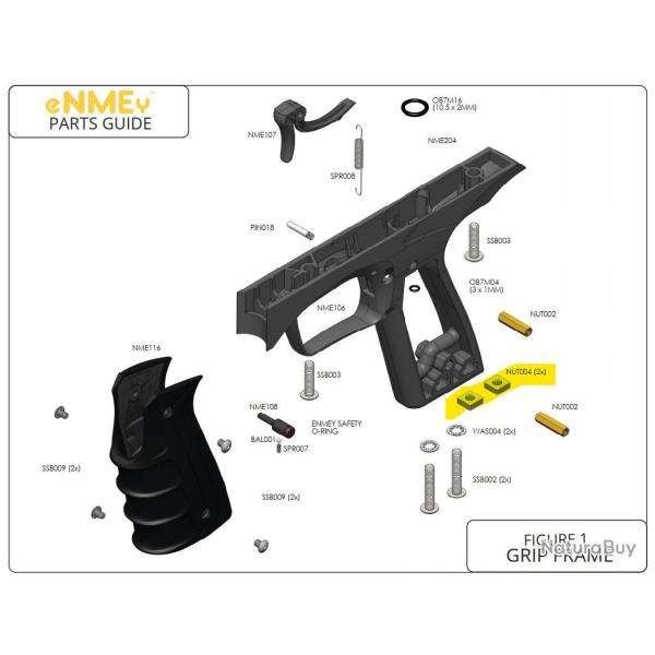 Boulon interne de Poign�e - Bottom line - Gog Enmey