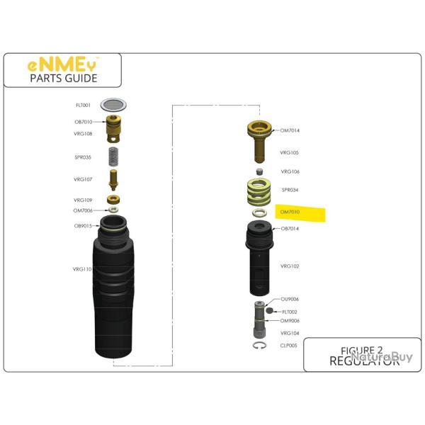 Joint R�gulateur Enmey 010 NBR70 - Gog Enmey