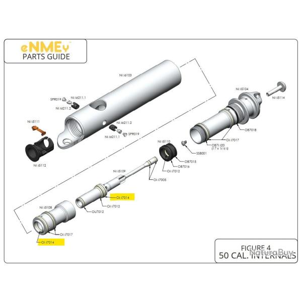 Reg-Swivel or Reg-Piston or Bolt-Stop Inner Oring - Gog Enmey Cal50