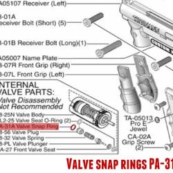 Valve snap ring Tippmann 98 - SW149 23884 - BT4 11970