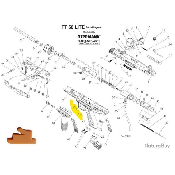Tippmann FT50 Ball latch - 11650