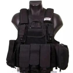 Veste tactique Airsoft CRS -Noire - Swiss Arrms