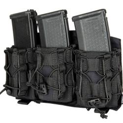 Porte Chargeur &agrave; Boucle M4/AK/G36 Triple Noir- Primal