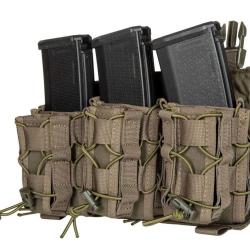 Porte Chargeur &agrave; Boucle M4/AK/G36 Triple Olive- Primal