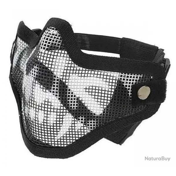 Grille SKULL l Ventus V2 - bas de visage 036143 Noir Blanc- GFC