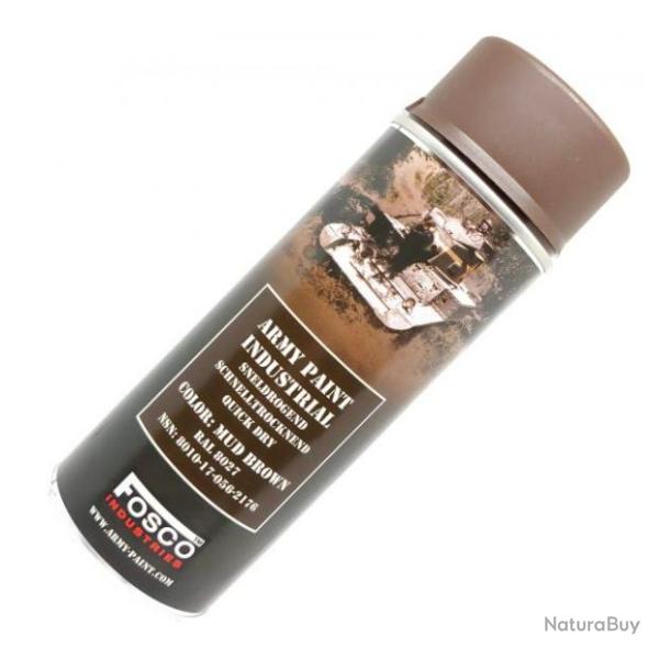 Bombe de Peinture Mud Brown pour plastique et metal - FOSCO