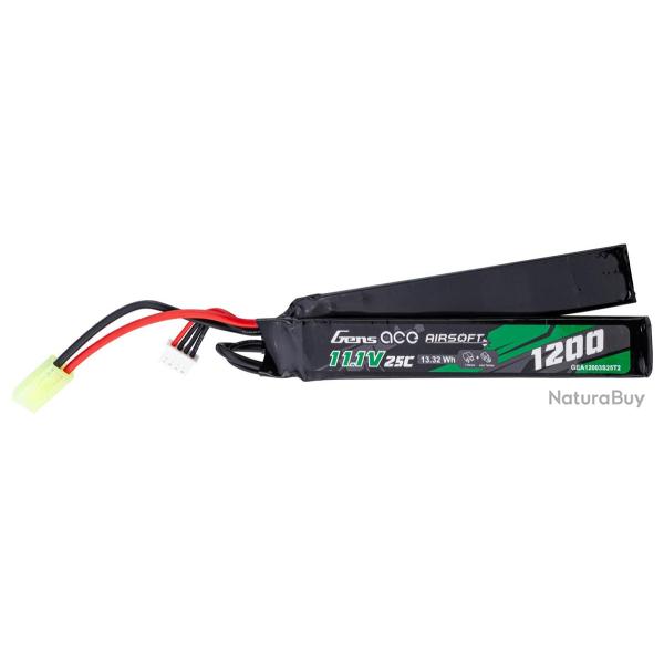 Batterie Li-Po -11.1V 1200 mAh double Stick tamiya GENSPOW