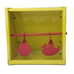 Cible carr&eacute; avec 2 mobiles m&eacute;tal 4.5 mm et Airsoft - Swiss Arms