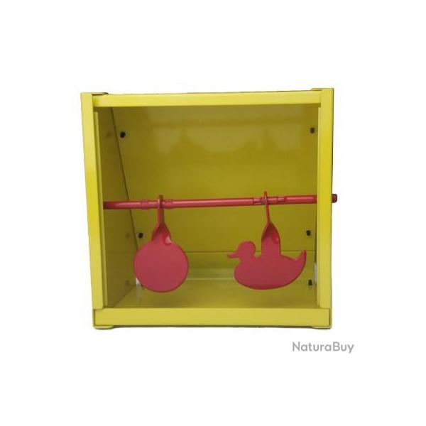 Cible carr� avec 2 mobiles m�tal 4.5 mm et Airsoft - Swiss Arms