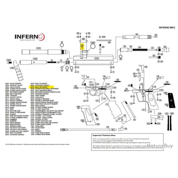 Retenteur bille Inferno
