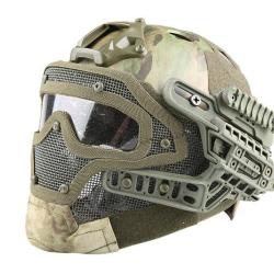 Casque tactique Emerson G4 PJ int&eacute;gral +grille - Atak FG