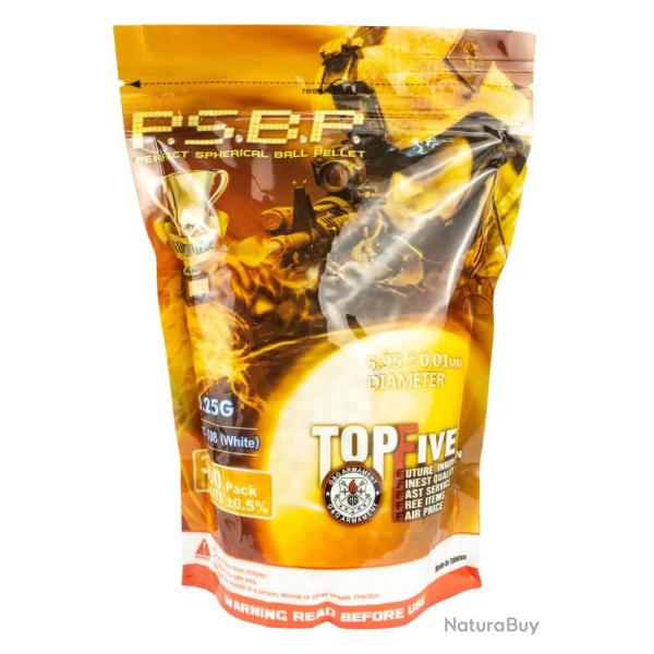 Billes 0.25gr Blanches Perfect - G et G- Sac 3000