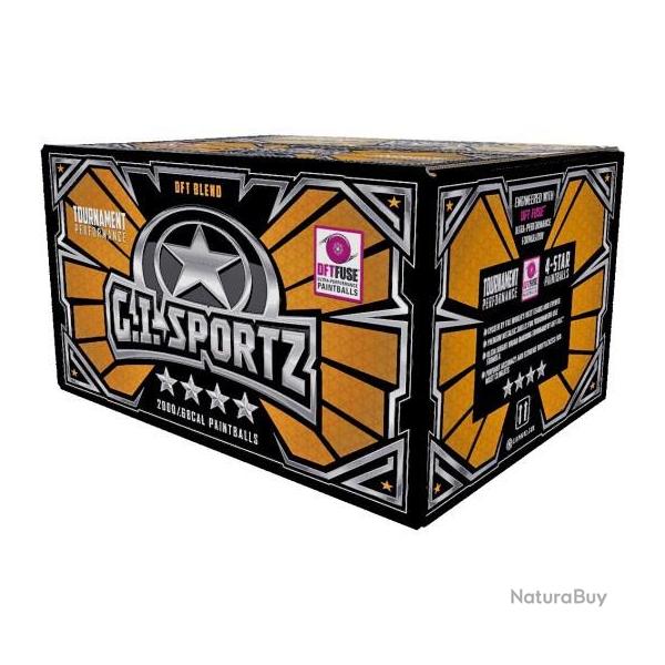 Billes paintball GI 4 �toiles Magma shell Yellow Fill- comp�tition - Box of 2000