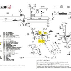 Pin Axe de Gachette / Sear et poign&eacute;e Inferno