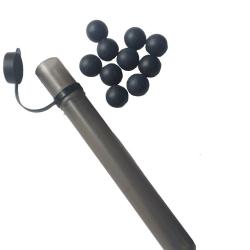 Billes de D&eacute;fense Gomme Dure - Cal 68 - Tube de 10