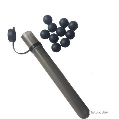 Annonce billes paintball : Billes de D&eacute;fense Gomme Dure - Cal 68 - Tube de 10