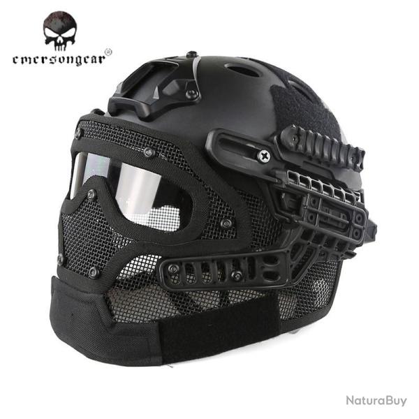 Casque tactique Emerson G4 PJ int�gral +grille - Black