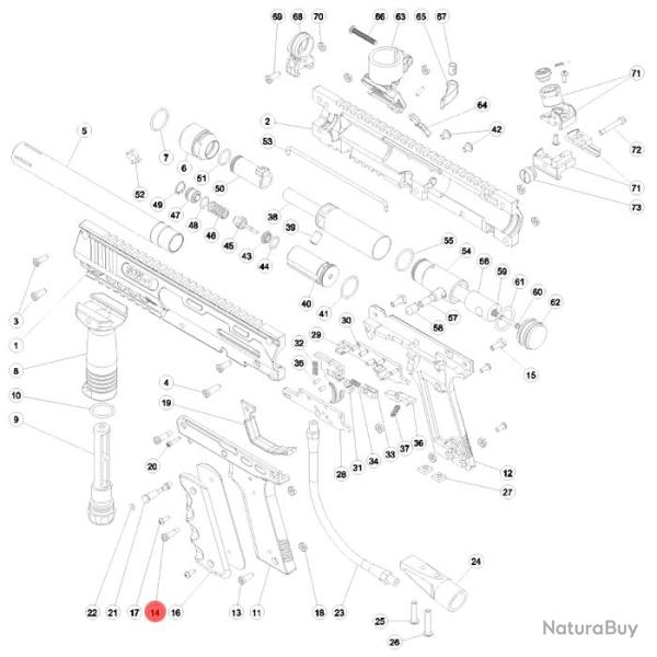 SW1 Frame retention Screw - 14