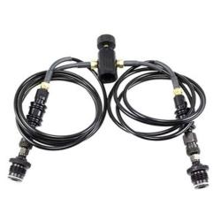 Double Flexible DUKE complet Microbore Kevlar on off + Purge +Quick