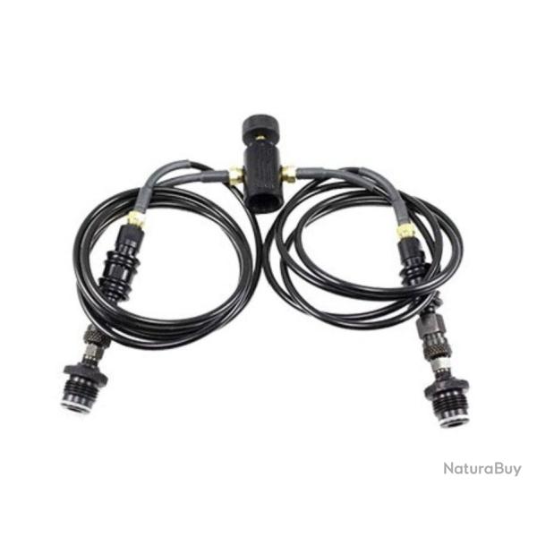 Double Flexible DUKE complet Microbore Kevlar on off + Purge +Quick