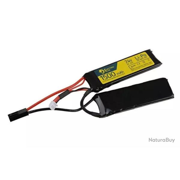 Batterie Li-Po -7.4V 1500 mAh 20/40C - double module -Electro River