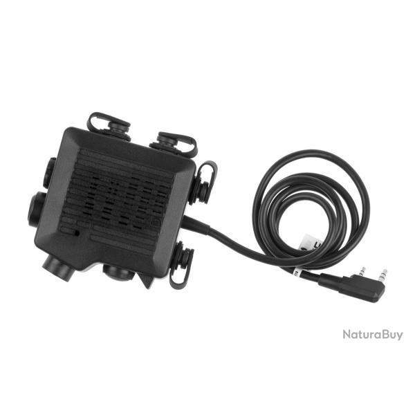 Boitier PTT Push To Talk Tacmic CT5- Motorola 2 pin- Noir - Z-tact