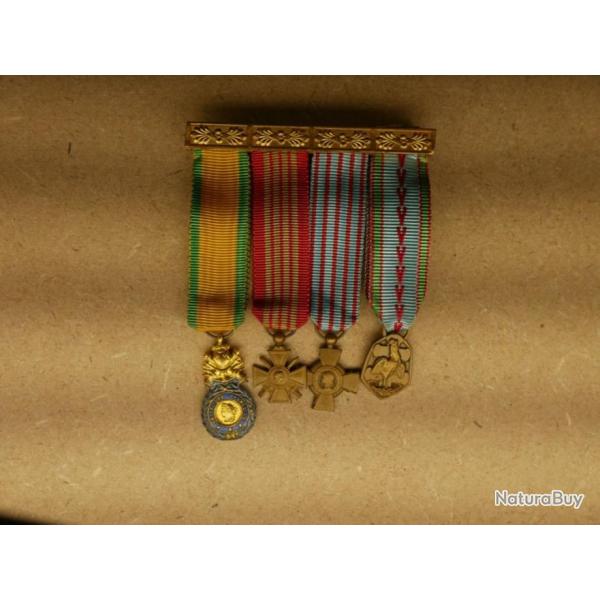 Barrette de 4 r�ductions m�dailles WWII