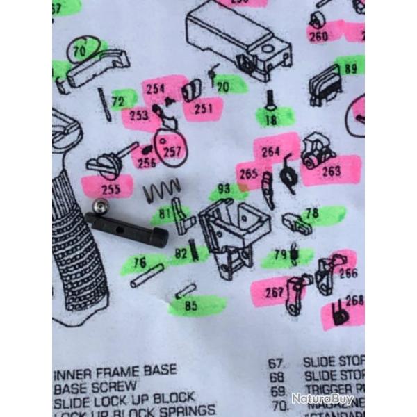Kit ressort/Pin pour slecteur de tir Glock 18 KWA/ASG