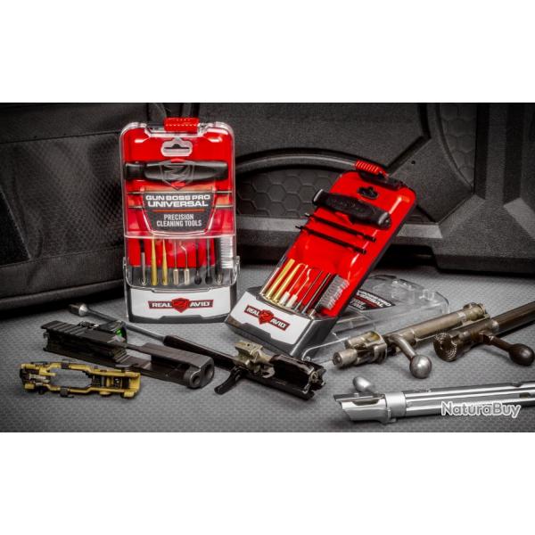 REAL AVID - KIT DE NETTOYAGE OUTILS DE PRECISION - GUN BOSS PRO - PROMOTION