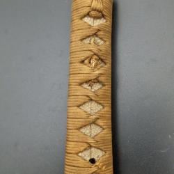 TSUKA POIGNEE DE SABRE JAPONAIS WAKIZASHI MOTIF DRAGON Collection Tr&egrave;s bon Japon XIX eme