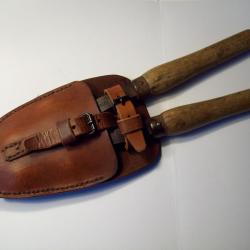 militaria ww1 &eacute;tui cuir  de petite pince peugeot fr&egrave;res coupe barbel&eacute; 14/18 poilu tranch&eacute;e