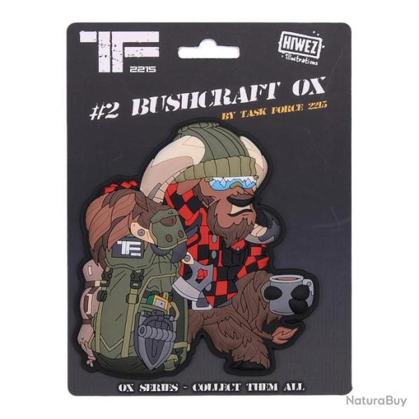 PATCH EN 3D  ET PVC -  Bushcraft Ox No.2 - VELCRO AU VERSO