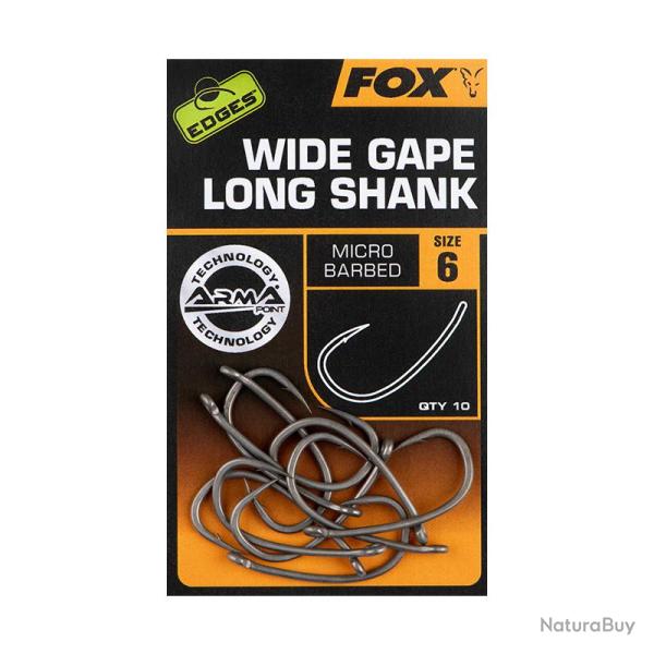 Hame�ons Carpe FOX Super Wide Gap Long Shank n�6