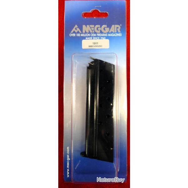Chargeur MEC-GAR pour Colt 1911 Full Size 9Cps Cal 9mm