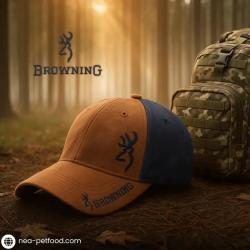 Casquette Browning mod&egrave;le Sean Navy/Brown LIV GRATIS