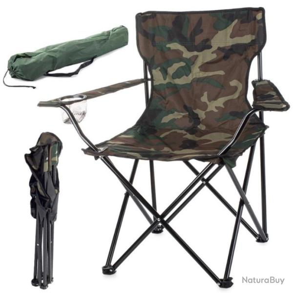 Si�ge de p�che pliant RELOAD CAMO avec porte-gobelet Camping Voyage Festival