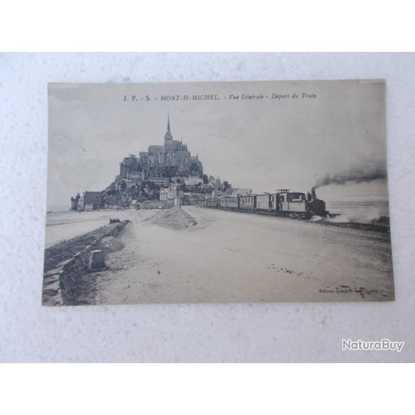 carte postale  autre vue de la voie f�rr�e du mont st michel,n'existe plus!!!!