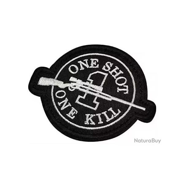 Patch One shoot One kill - velcro