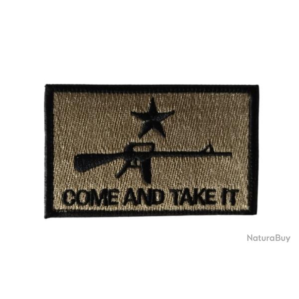 Patch Come and take it - Beige/TAN - velcro - Livraison gratuite