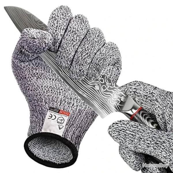 Gants de Protection Anti Coupure Cuisine Bricolage-A-XS