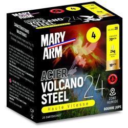 25 Cartouches de Chasse Mary Arm Cal.20 Volcano Acier 4