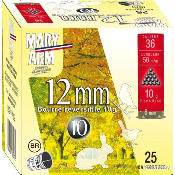 CAL 36 MARY ARM BOURRE R�VERSIBLE 10G 12MM N�8