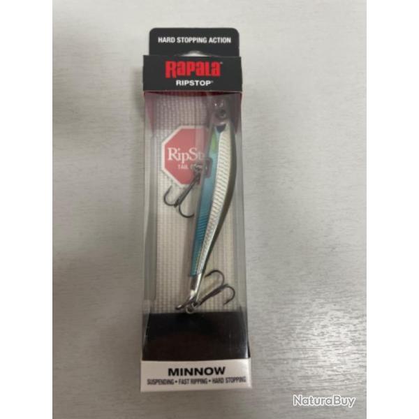 !! LEURRE RAPALA RIPSTOP 9cm COL MOSS BACK SHINER