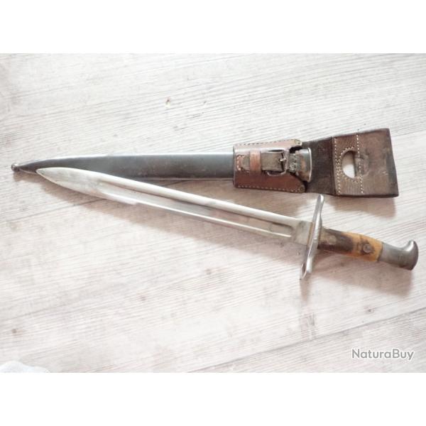 Baionnette Rubin Schmidt Suisse mod�le 1889. Matricule 69560