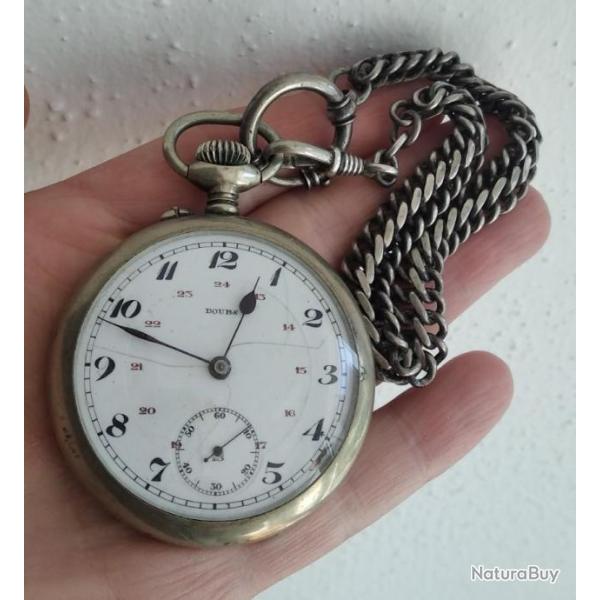 "DOUBS" MONTRE DE POCHE/A GOUSSET FABRICATION FRAN�AISE ANN�ES 30s