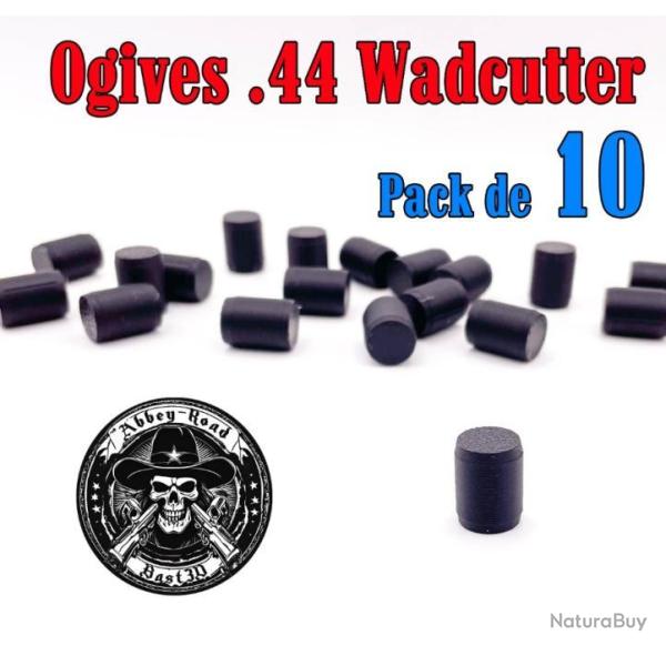 Balle tir r�duit .44 ogive Wadcutter plastique - Pack de 10 - Bast3D