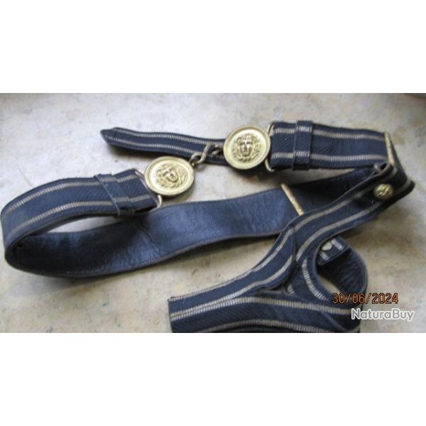ceinturon officier g�n�ral brigade t�te m�duse EM dor�e porte �p�e second empire III� r�publique FR