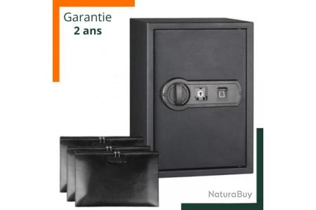 Coffre-fort Ignifuge Pour 10 Fusils - Grand Coffre En Acier Noir, 55 Pouces, Sécurisé Et Résistant Au Feu