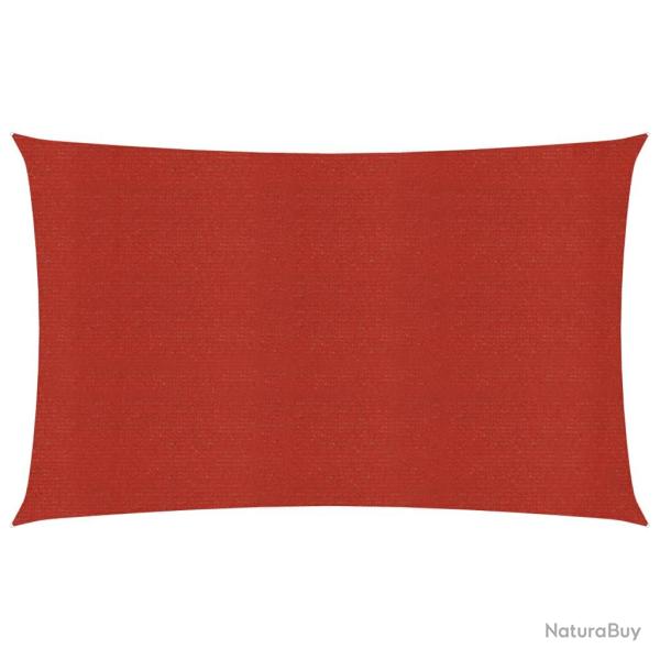 Voile toile d'ombrage parasol 160 g/m rouge 3 x 5 m PEHD 02_0009272