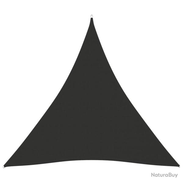 Voile toile d'ombrage parasol tissu oxford triangulaire 6 x 6 x 6 m anthracite 02_0009944